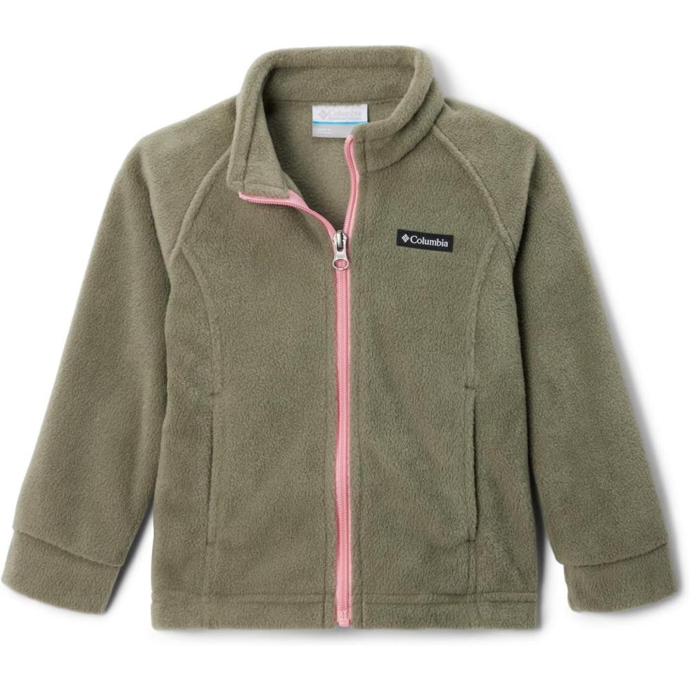 imageColumbia UnisexBaby Benton Springs Fleece JacketStone GreenPink Orchid