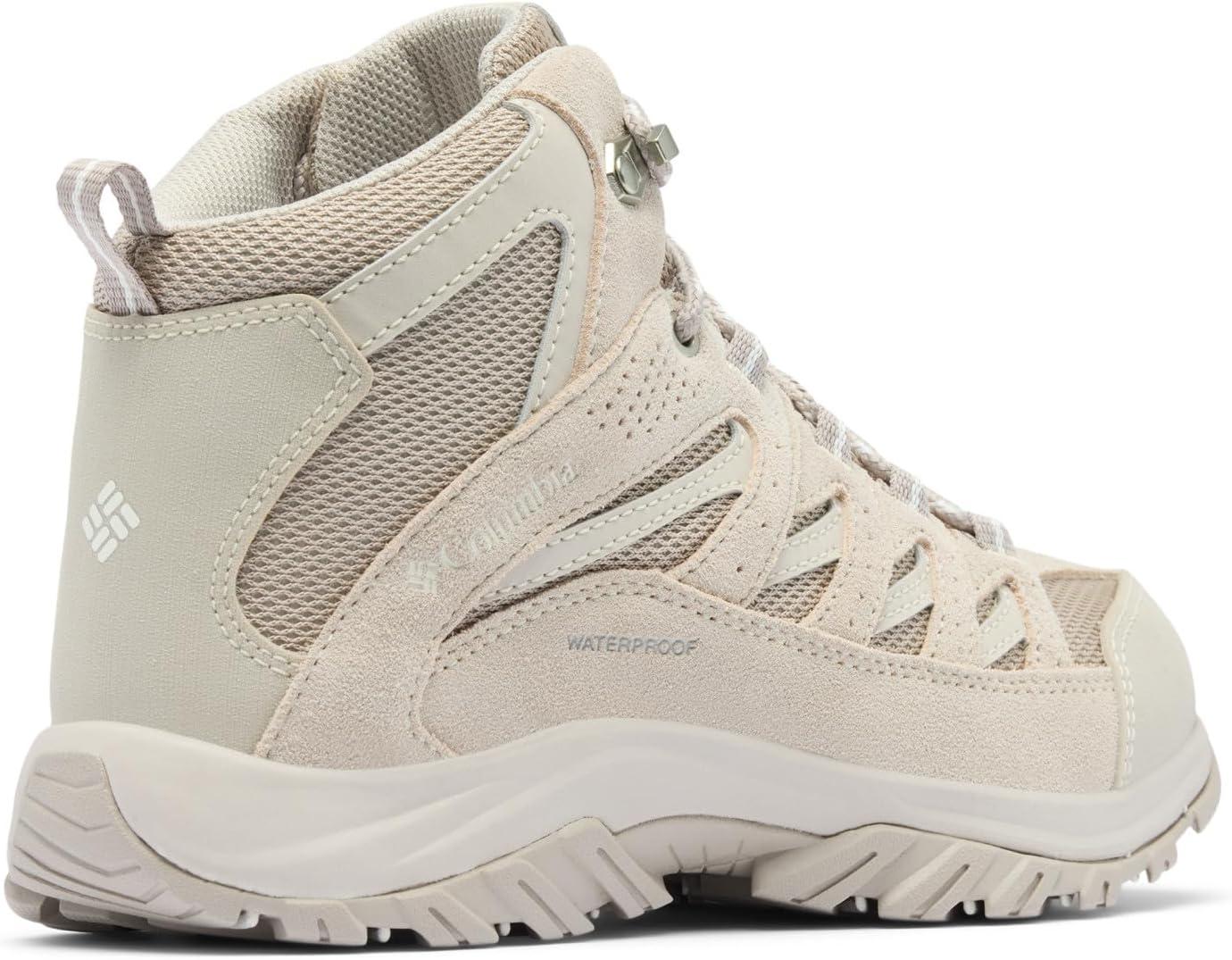 imageColumbia Womens Crestwood Mid Waterproof Hiking BootsSoft TaupeSea Salt
