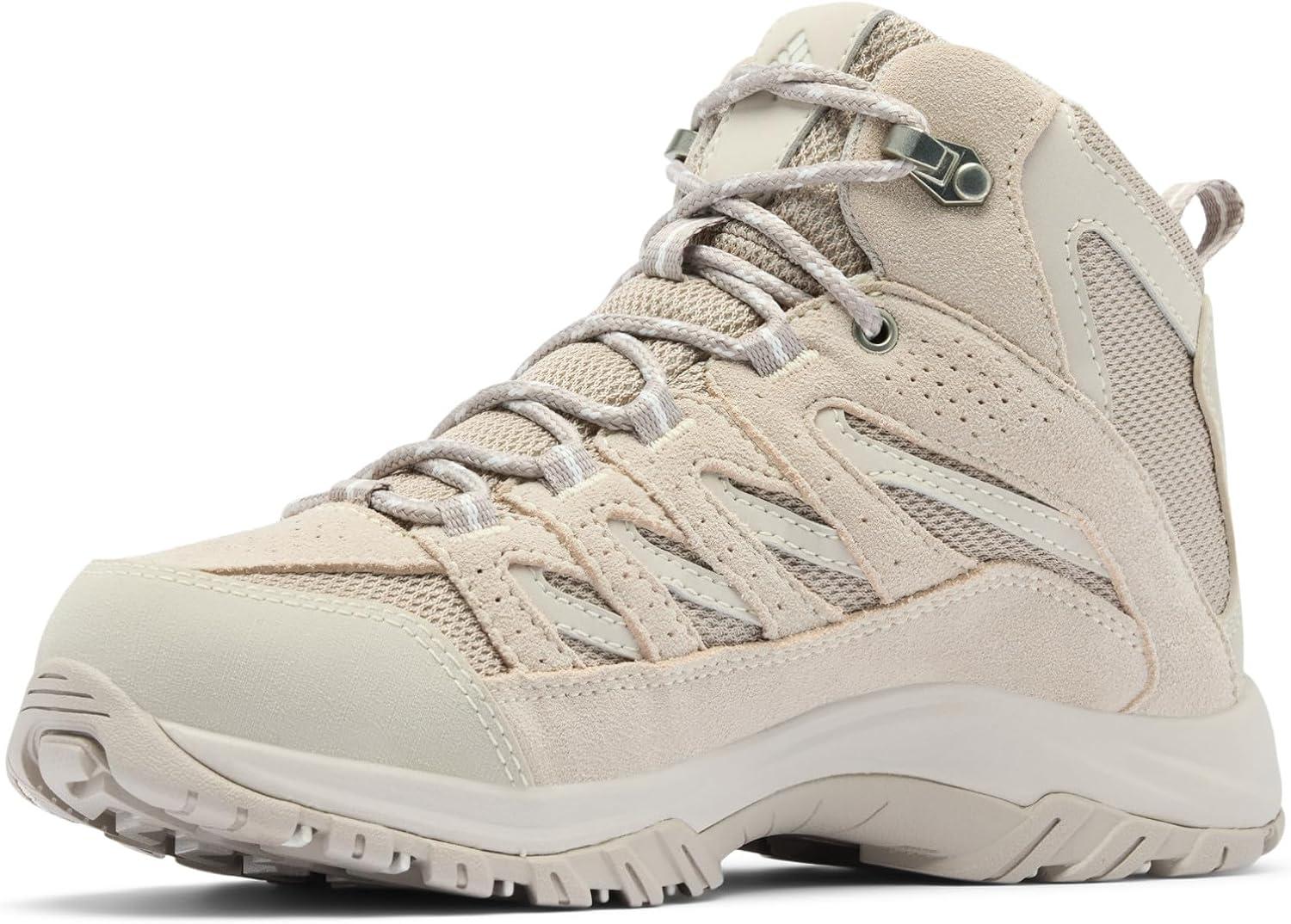 imageColumbia Womens Crestwood Mid Waterproof Hiking BootsSoft TaupeSea Salt