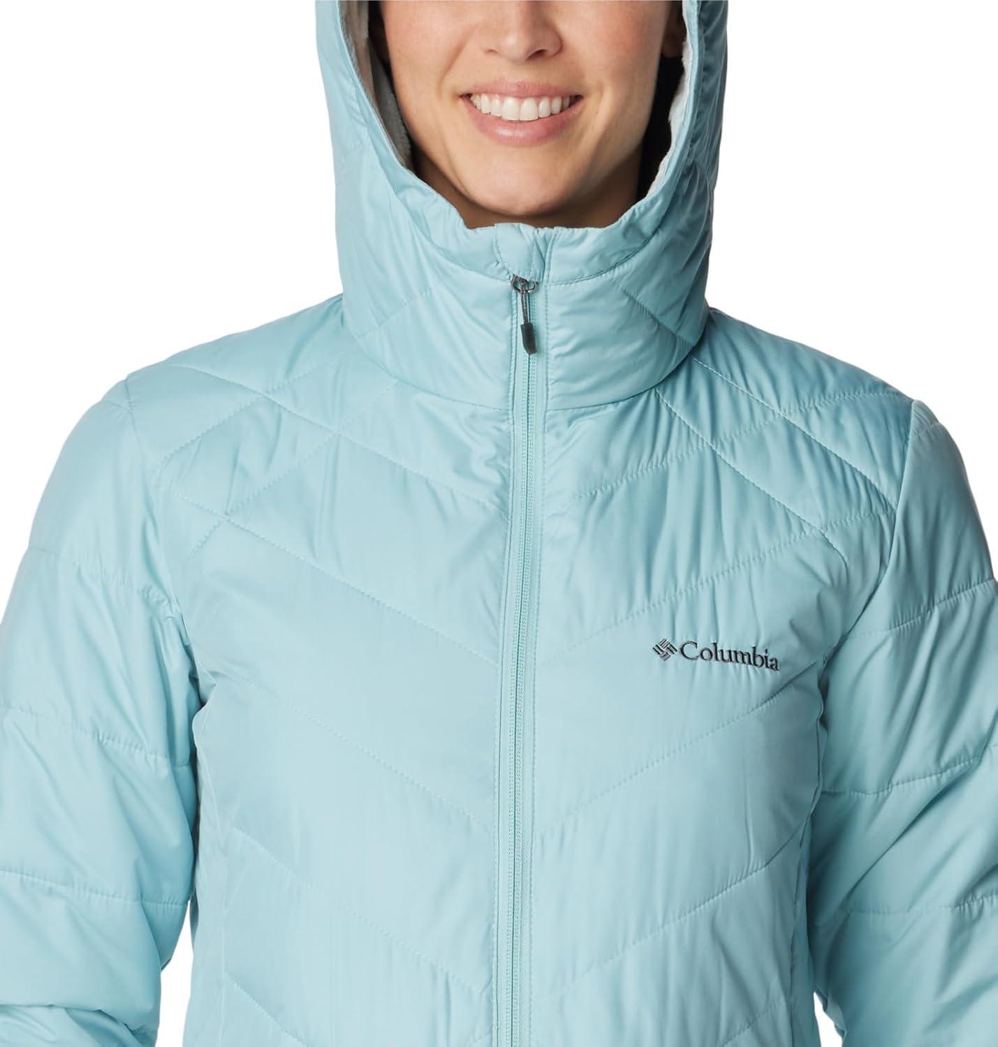 imageColumbia Womens Heavenly Long Hooded JacketAqua Haze