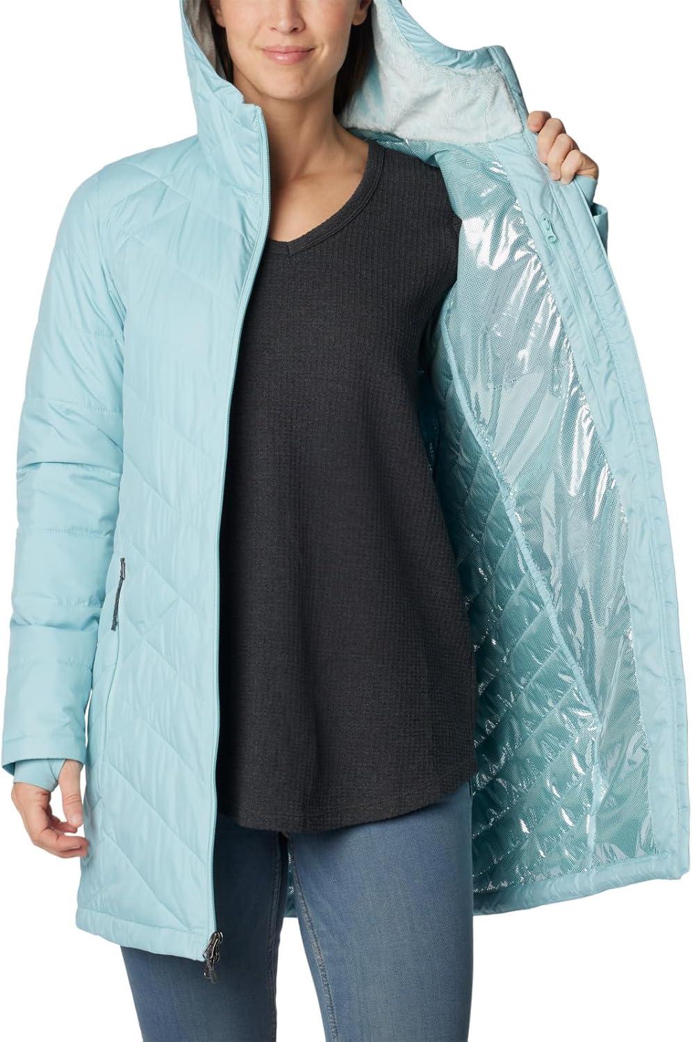 imageColumbia Womens Heavenly Long Hooded JacketAqua Haze