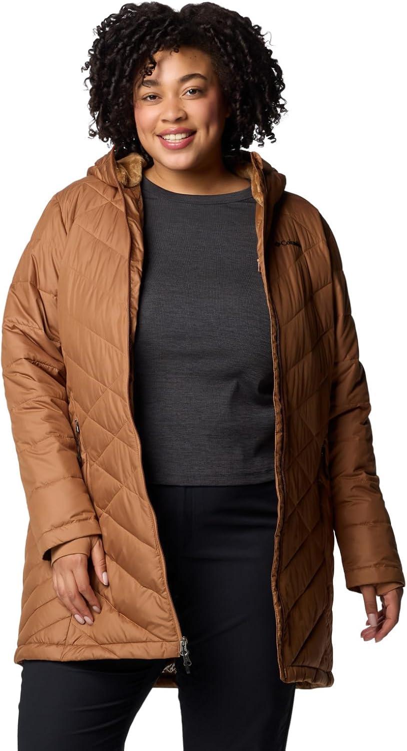 imageColumbia Womens Heavenly Long Hooded JacketCamel Brown