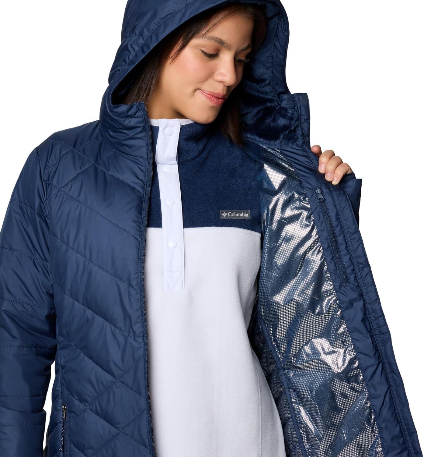 imageColumbia Womens Heavenly Long Hooded JacketCollegiate Navy