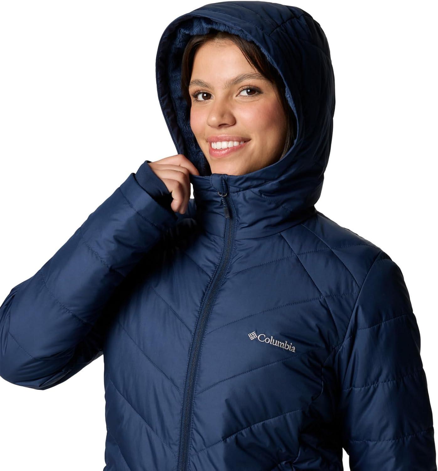 imageColumbia Womens Heavenly Long Hooded JacketCollegiate Navy