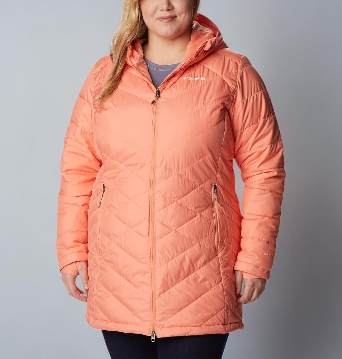 imageColumbia Womens Heavenly Long Hooded JacketCoral Reef