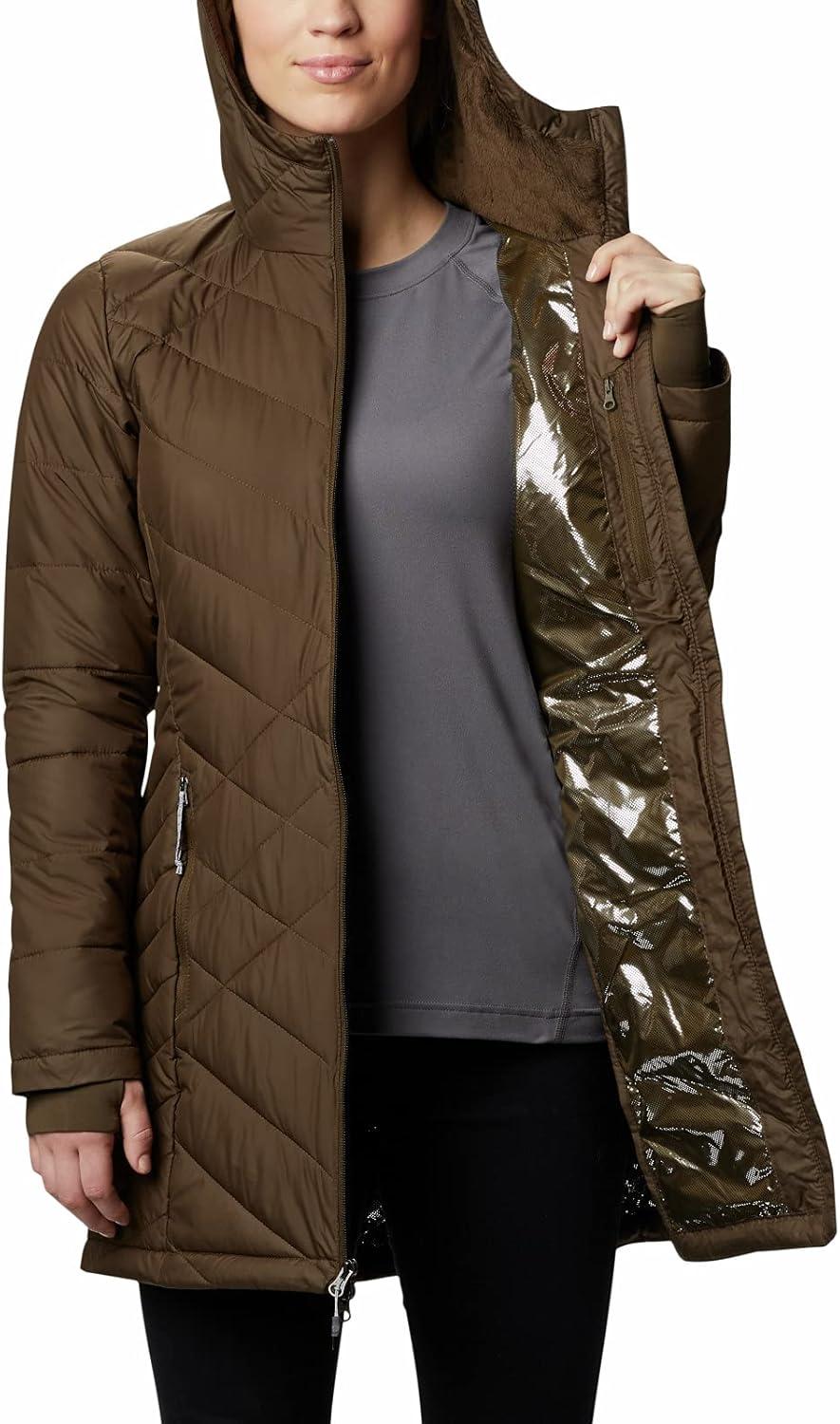 imageColumbia Womens Heavenly Long Hooded JacketOlive Green