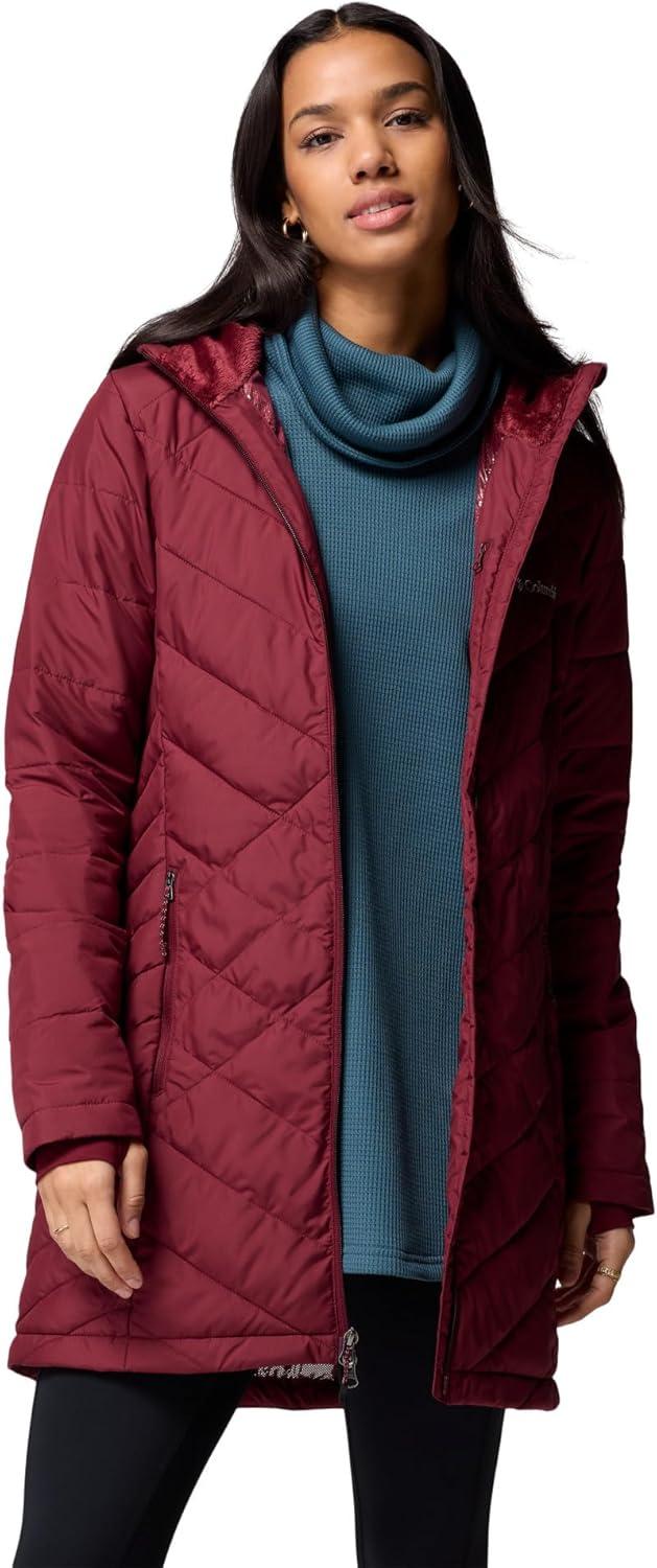 imageColumbia Womens Heavenly Long Hooded JacketRich Wine