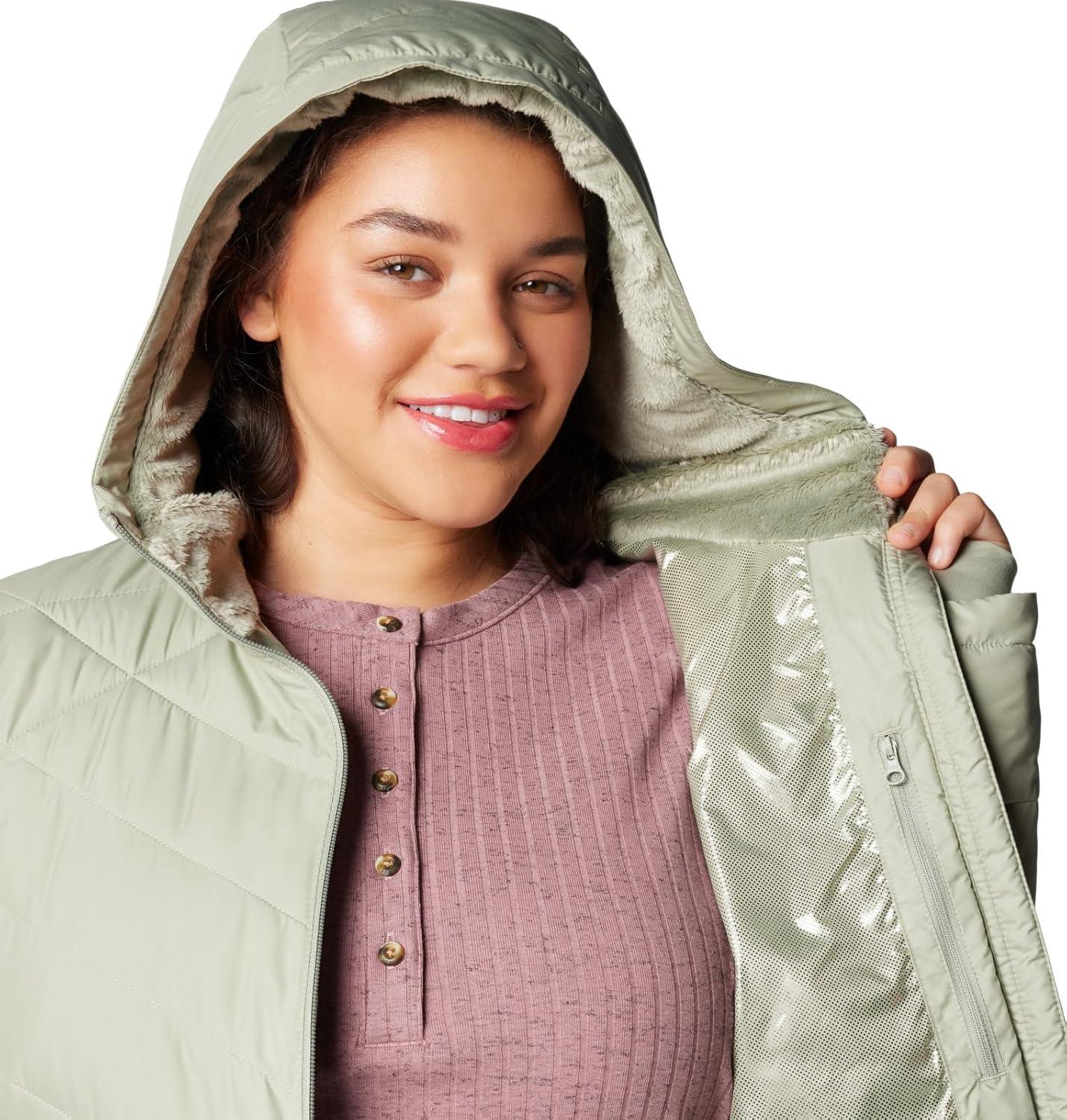 imageColumbia Womens Heavenly Long Hooded JacketSafari