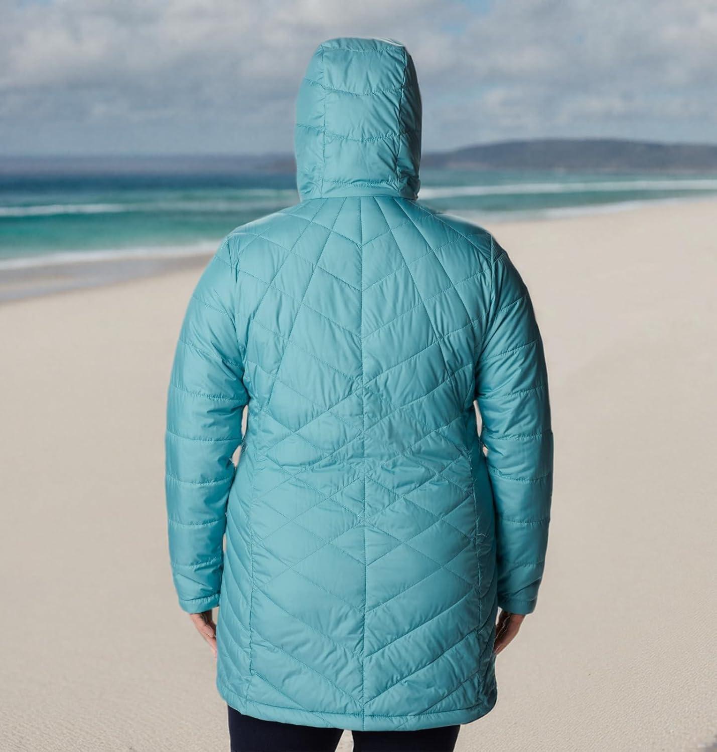 imageColumbia Womens Heavenly Long Hooded JacketSea Wave