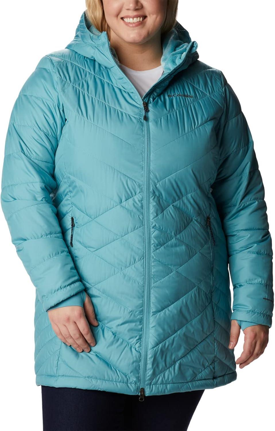 imageColumbia Womens Heavenly Long Hooded JacketSea Wave