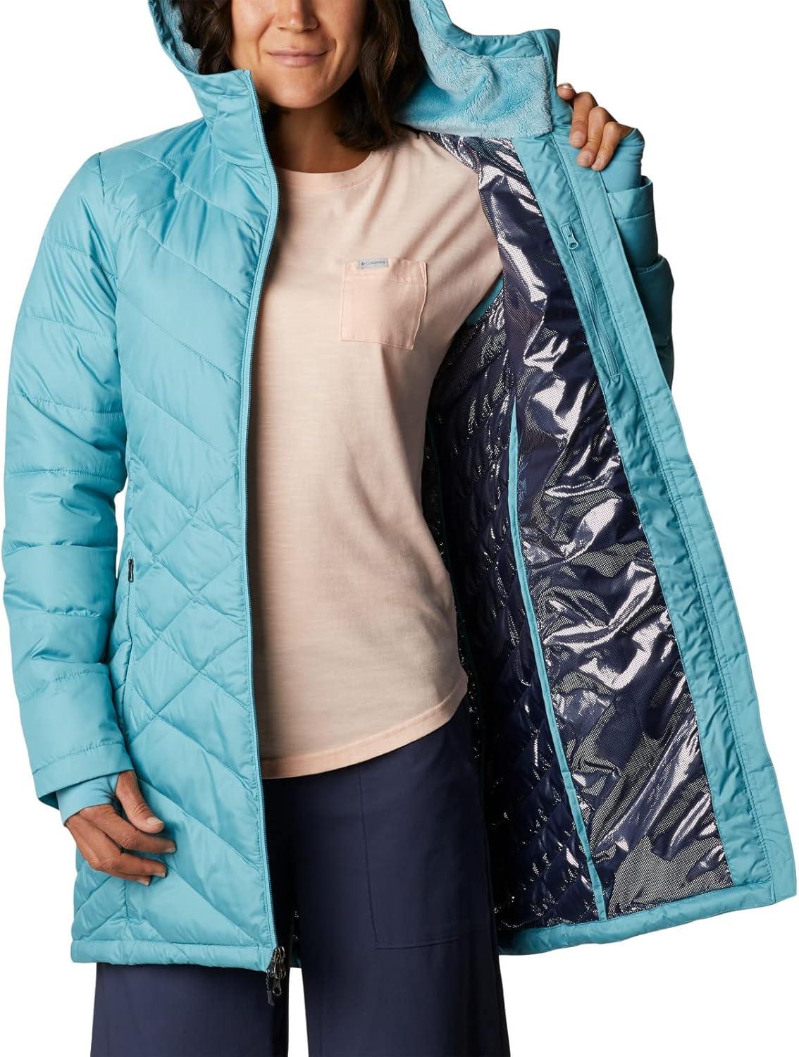 imageColumbia Womens Heavenly Long Hooded JacketSea Wave