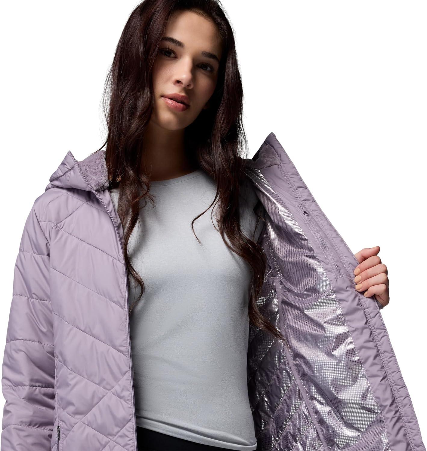 imageColumbia Womens Heavenly Long Hooded JacketShale Purple
