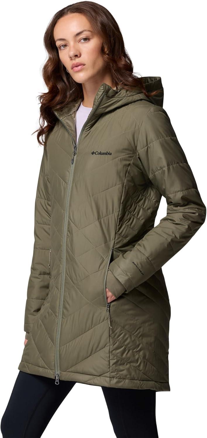 imageColumbia Womens Heavenly Long Hooded JacketStone Green