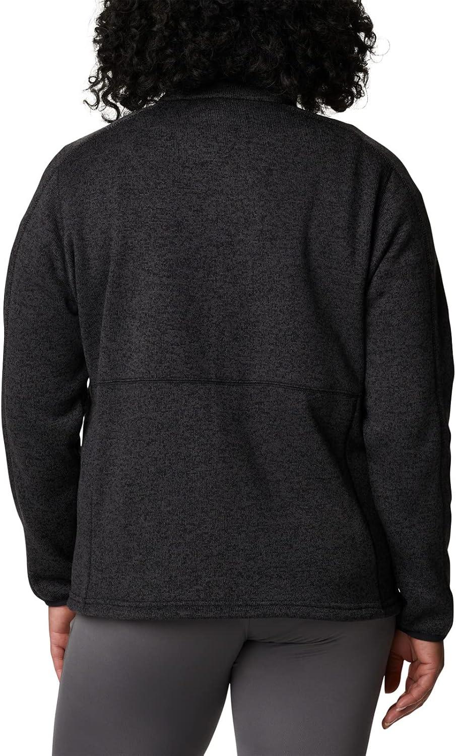 imageColumbia Womens Sweater Weather II Full Zip Fleece Jacket Black Heather Medium