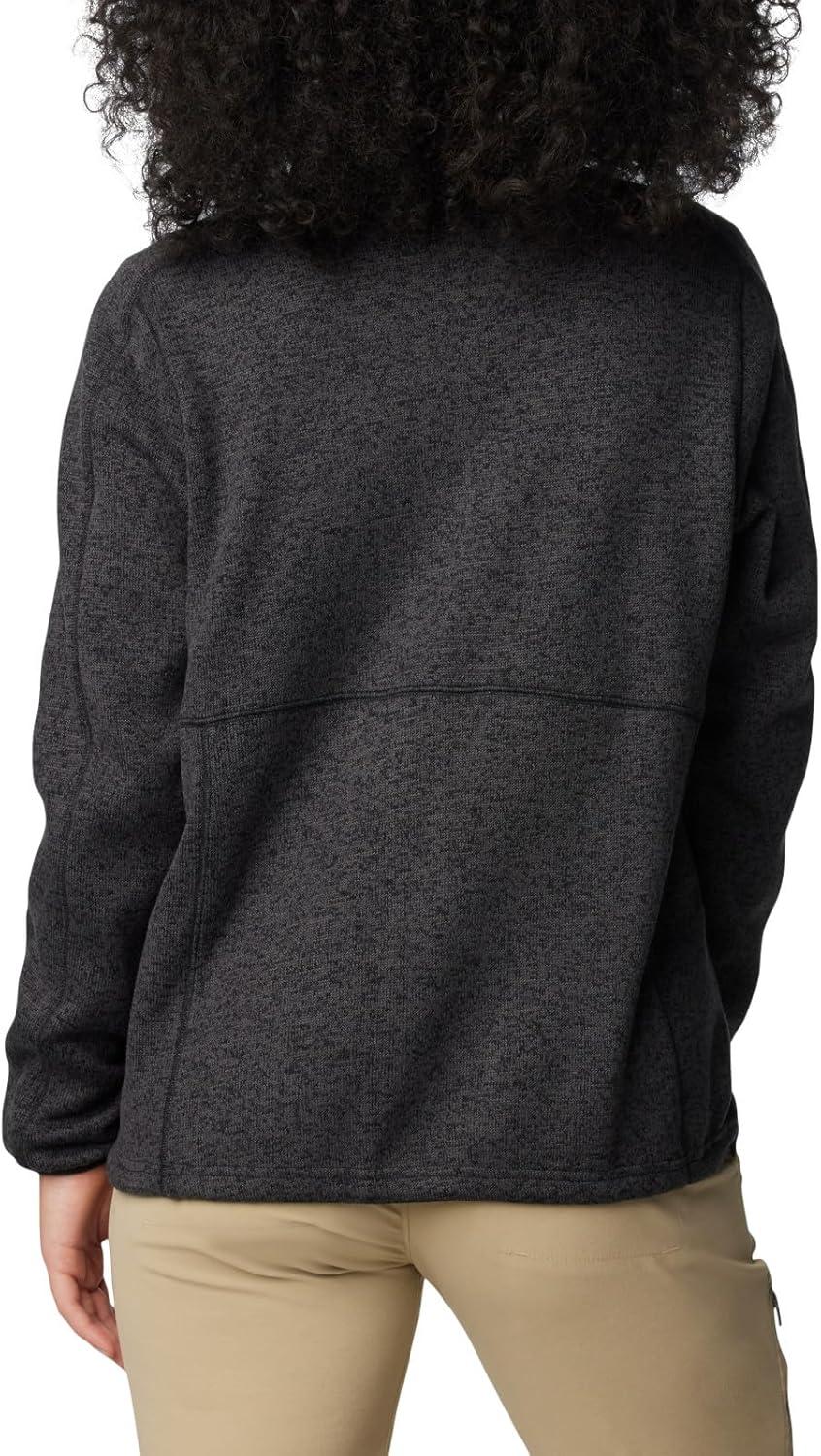imageColumbia Womens Sweater Weather II Full Zip Fleece Jacket Black Heather Medium