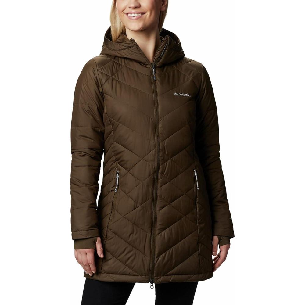 imageColumbia Womens Heavenly Long Hooded JacketOlive Green