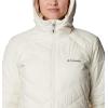 Columbia Womens Heavenly Long Hooded Jacket(Chalk)