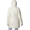 Columbia Womens Heavenly Long Hooded Jacket(Chalk)