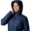 Columbia Womens Heavenly Long Hooded Jacket(Collegiate Navy)