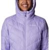 Columbia Womens Heavenly Long Hooded Jacket(Frosted Purple)