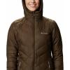 Columbia Womens Heavenly Long Hooded Jacket(Olive Green)