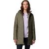 Columbia Womens Heavenly Long Hooded Jacket(Stone Green)