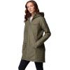 Columbia Womens Heavenly Long Hooded Jacket(Stone Green)