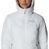 Columbia Womens Heavenly Long Hooded Jacket(White)