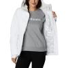 Columbia Womens Heavenly Long Hooded Jacket(White)