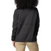 Columbia Womens Sweater Weather II Full Zip Fleece Jacket, Black Heather, Medium