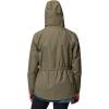 Columbia womens Sweet Creek II Lined Rain Jacket(Stone Green)