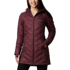 Columbia Womens Heavenly Long Hooded Jacket(Malbec)