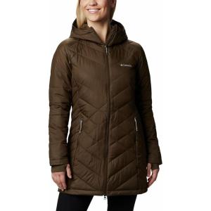 Columbia Womens Heavenly Long Hooded Jacket(Olive Green)