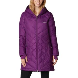 Columbia Womens Heavenly Long Hooded Jacket(Plum)