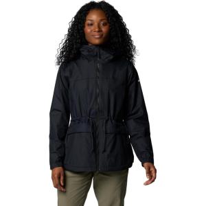 Columbia womens Sweet Creek II Lined Rain Jacket(Black)