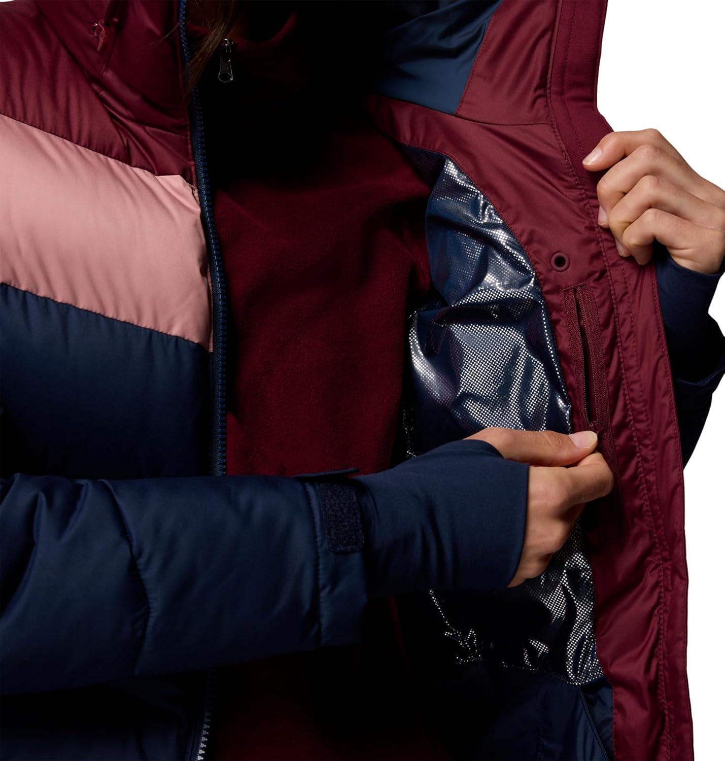 imageColumbia Womens Abbott Peak II Insulated JacketCollegiate NavyRich WineEraser Pink