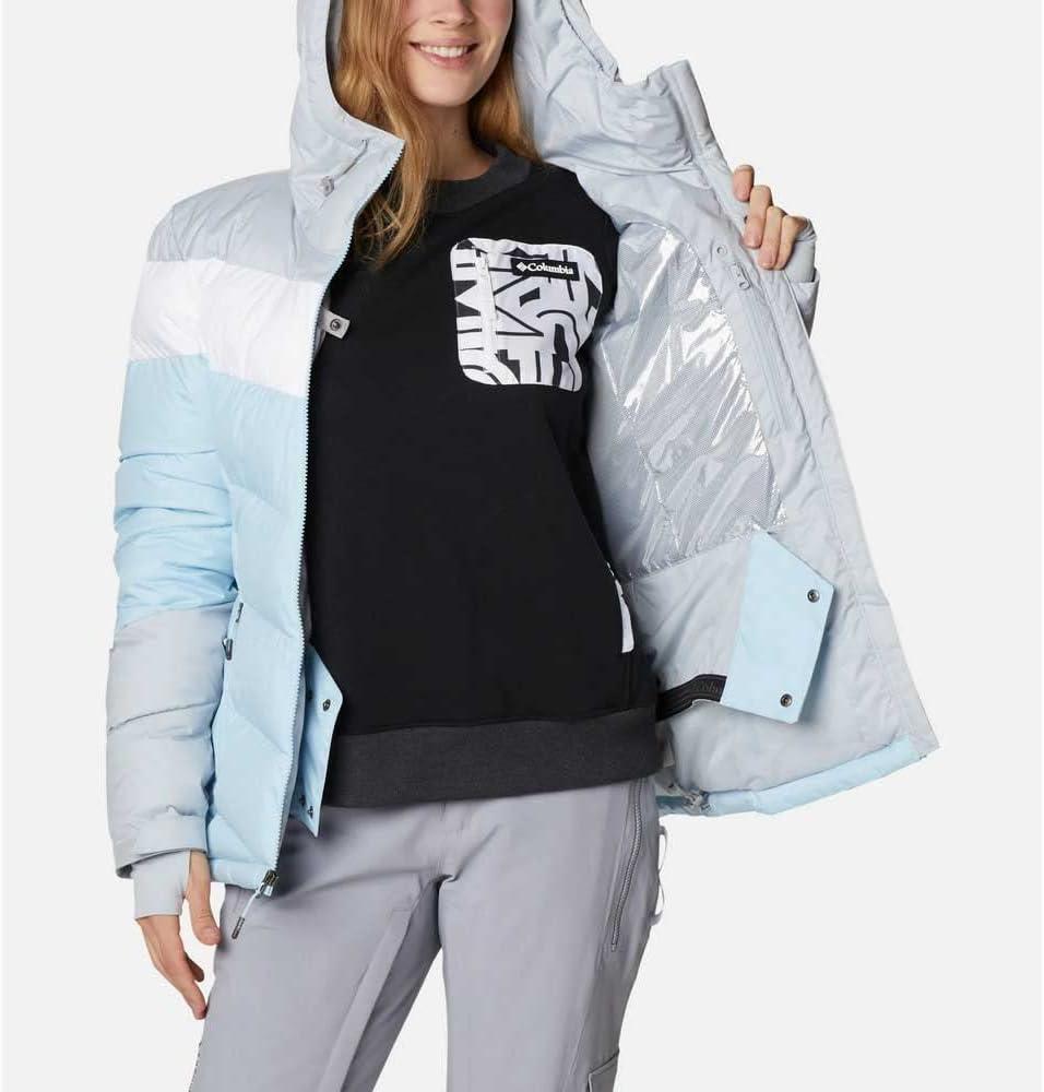 imageColumbia Womens Abbott Peak II Insulated JacketSpring BlueCirrus GreyWhite