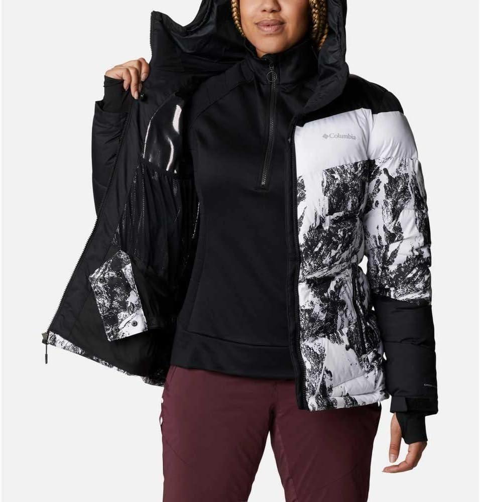 imageColumbia Womens Abbott Peak II Insulated JacketWhite Berg PrintBlackWhite