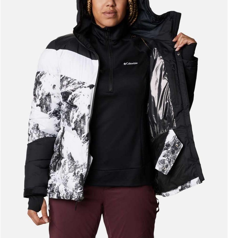 imageColumbia Womens Abbott Peak II Insulated JacketWhite Berg PrintBlackWhite