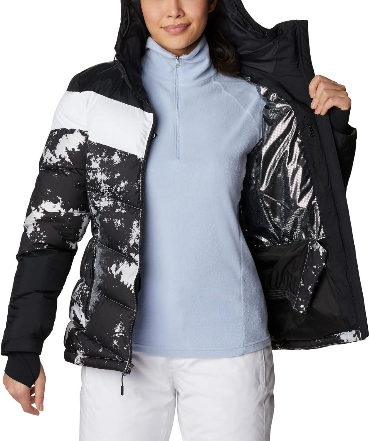 imageColumbia Womens Abbott Peak II Insulated JacketWhite Lookup PrintBlackWhite