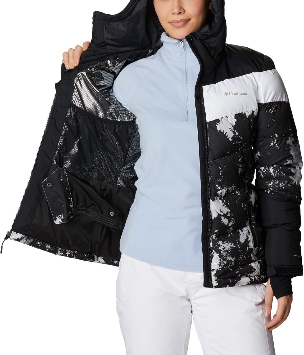 imageColumbia Womens Abbott Peak II Insulated JacketWhite Lookup PrintBlackWhite