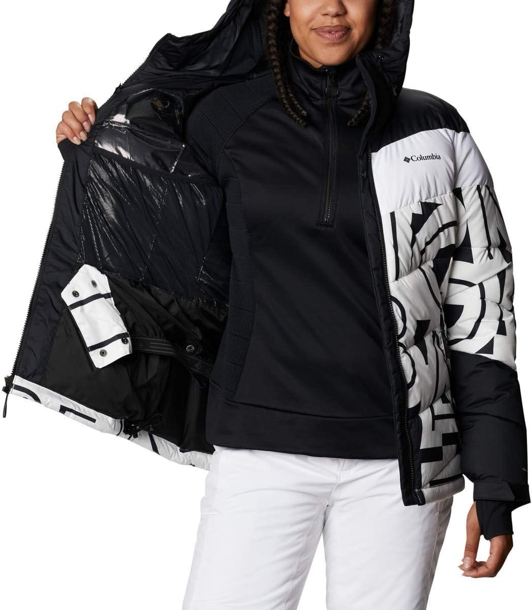 imageColumbia Womens Abbott Peak II Insulated JacketWhite Typo PrintBlack