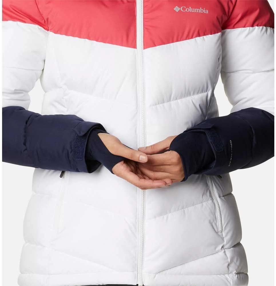 imageColumbia Womens Abbott Peak II Insulated JacketWhiteDark NocturnalBright Geranium