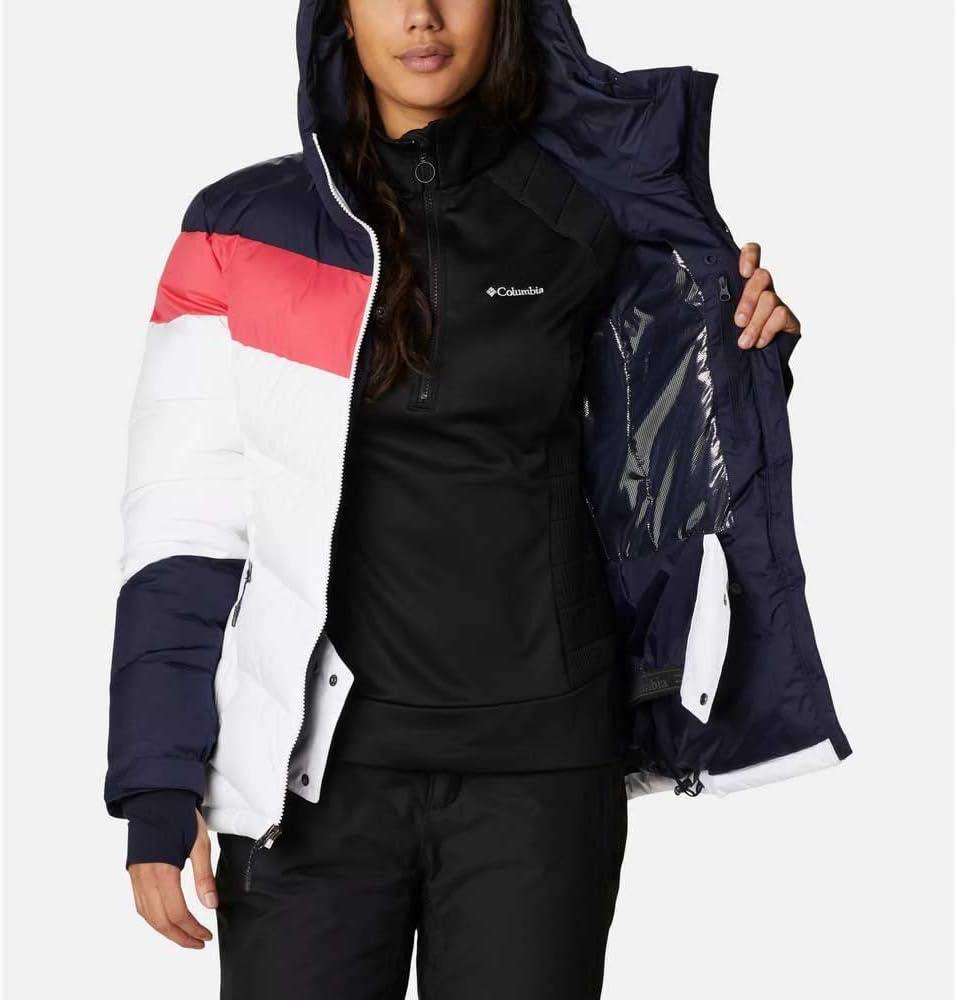 imageColumbia Womens Abbott Peak II Insulated JacketWhiteDark NocturnalBright Geranium