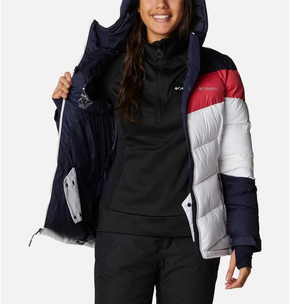 imageColumbia Womens Abbott Peak II Insulated JacketWhiteDark NocturnalBright Geranium