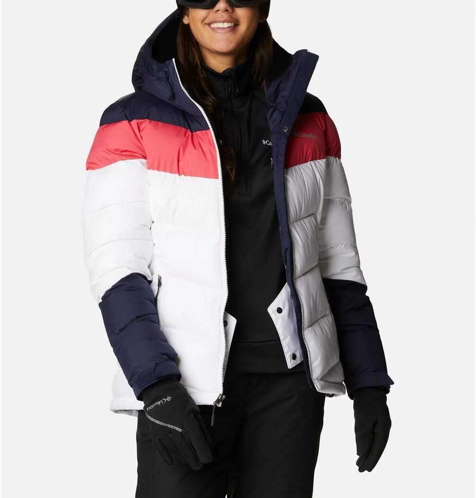 imageColumbia Womens Abbott Peak II Insulated JacketWhiteDark NocturnalBright Geranium