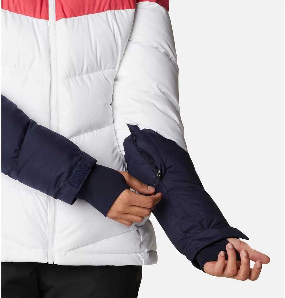 imageColumbia Womens Abbott Peak II Insulated JacketWhiteDark NocturnalBright Geranium