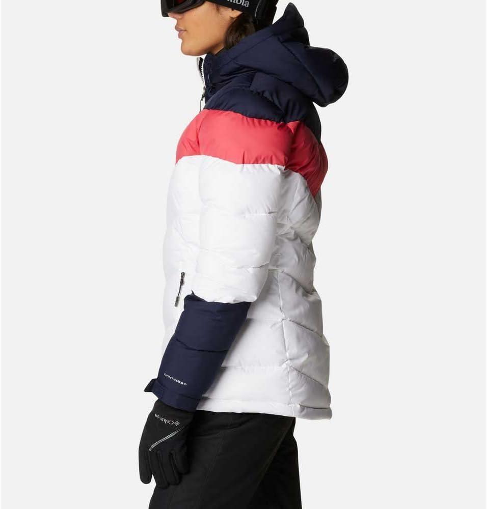 imageColumbia Womens Abbott Peak II Insulated JacketWhiteDark NocturnalBright Geranium