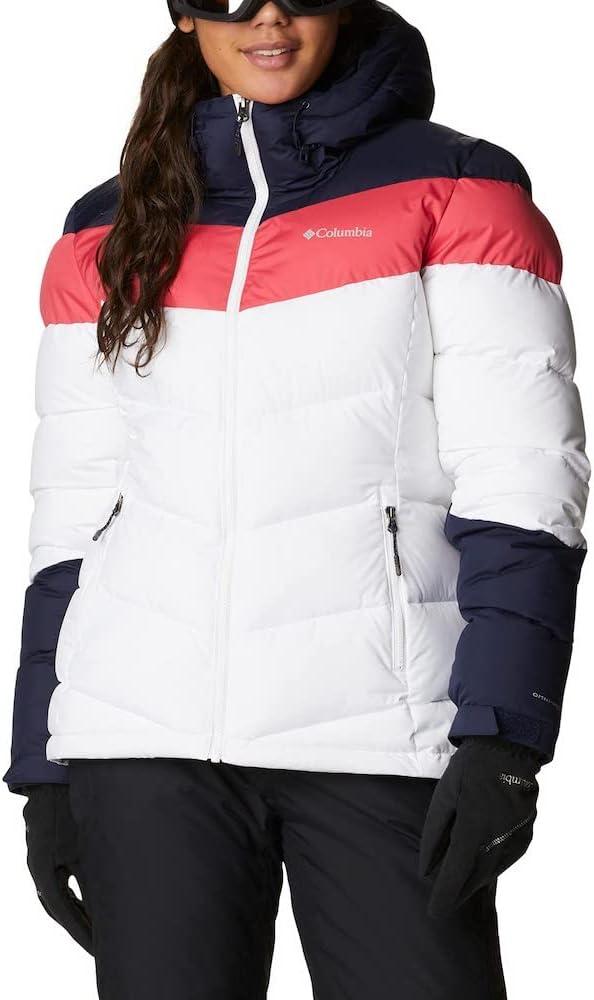 imageColumbia Womens Abbott Peak II Insulated JacketWhiteDark NocturnalBright Geranium