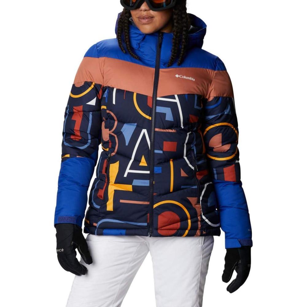 imageColumbia Womens Abbott Peak II Insulated JacketDark Nocturne Multi Typo PrintLapis Blue